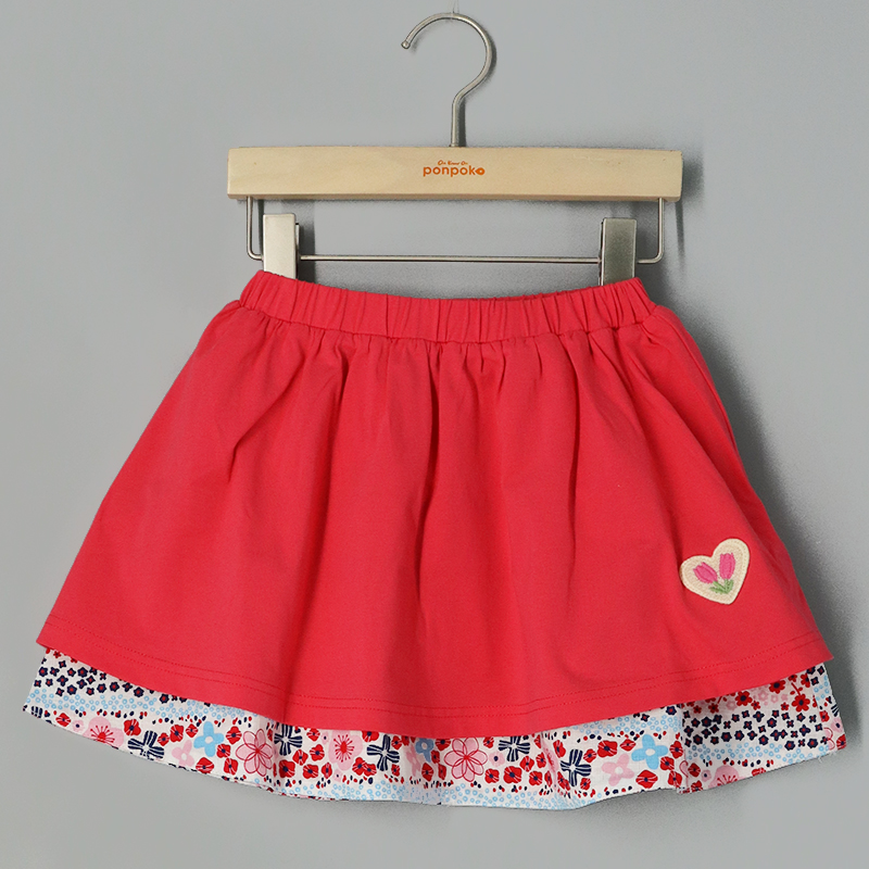 兩面穿碎花半截裙