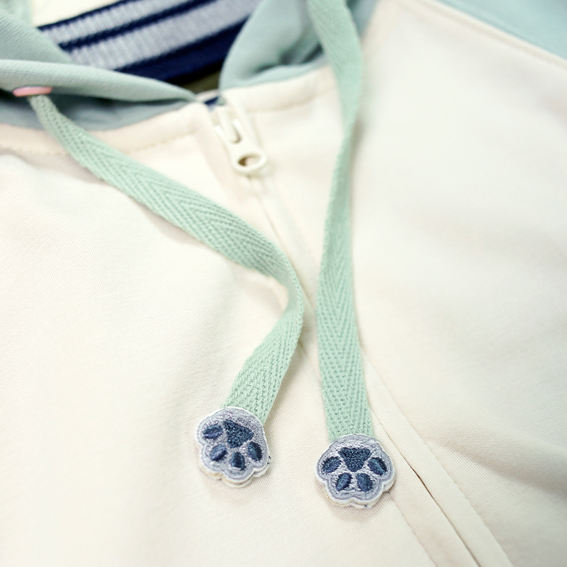 貓咪腳印索繩外套