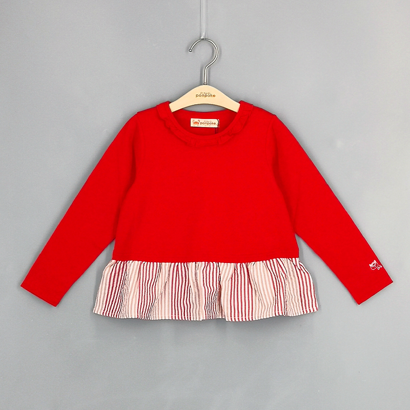 貓咪刺繡拼布T恤