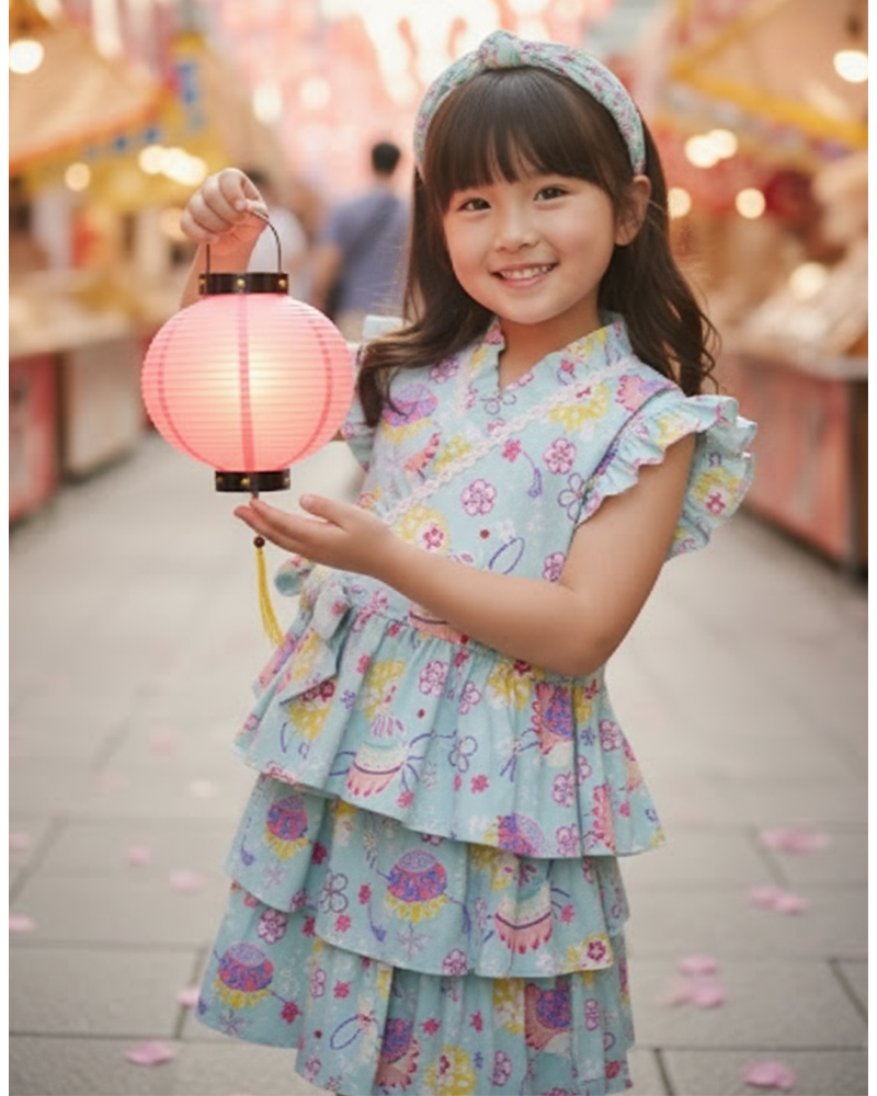 夏日祭典荷葉背心