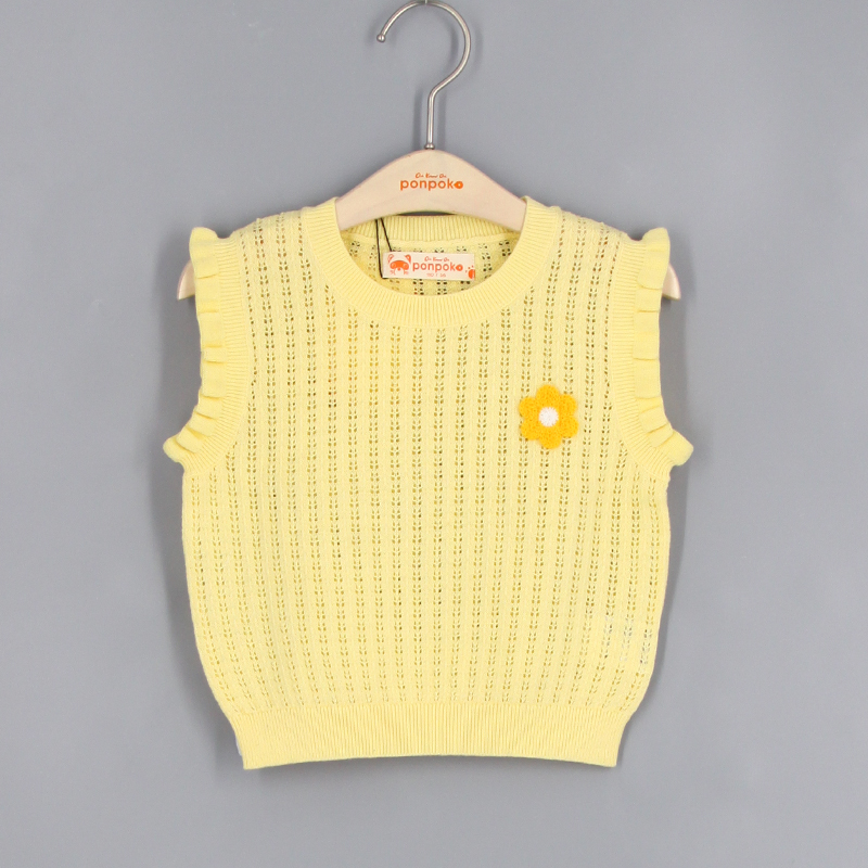 花花木耳邊針織背心