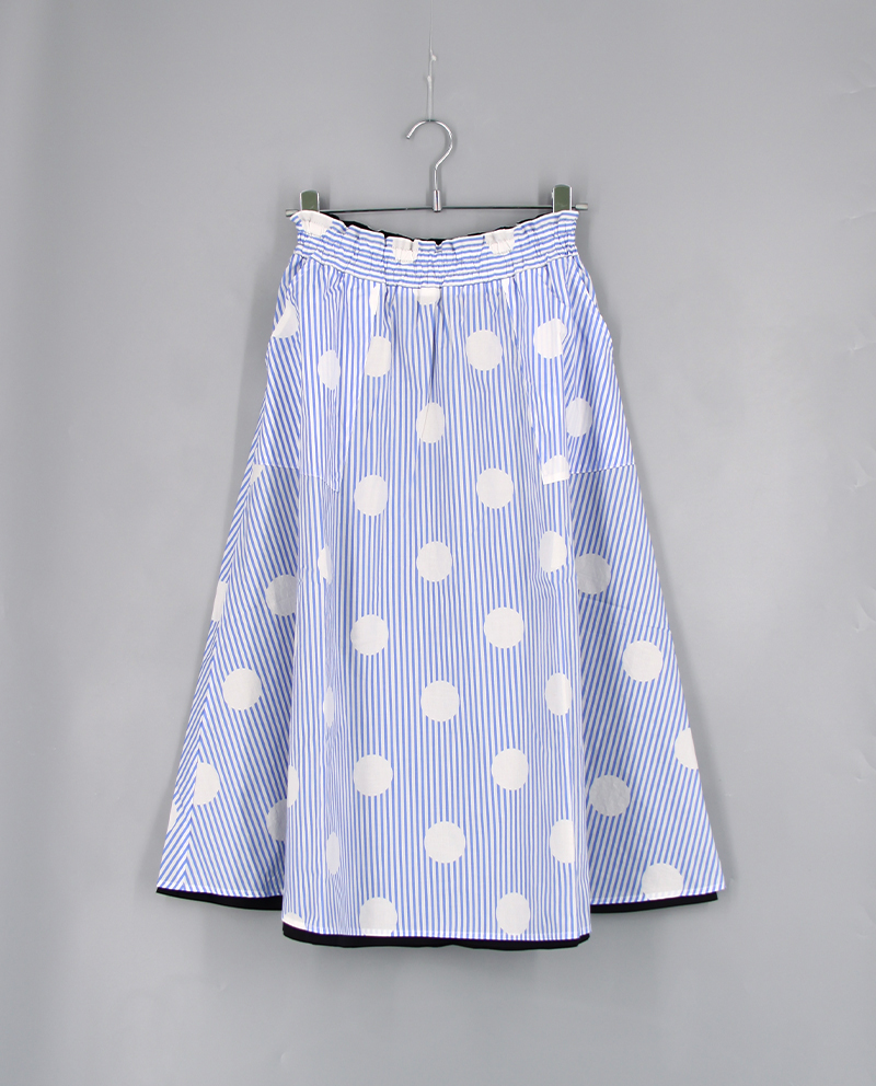 雙面可穿波點半截裙(女裝)