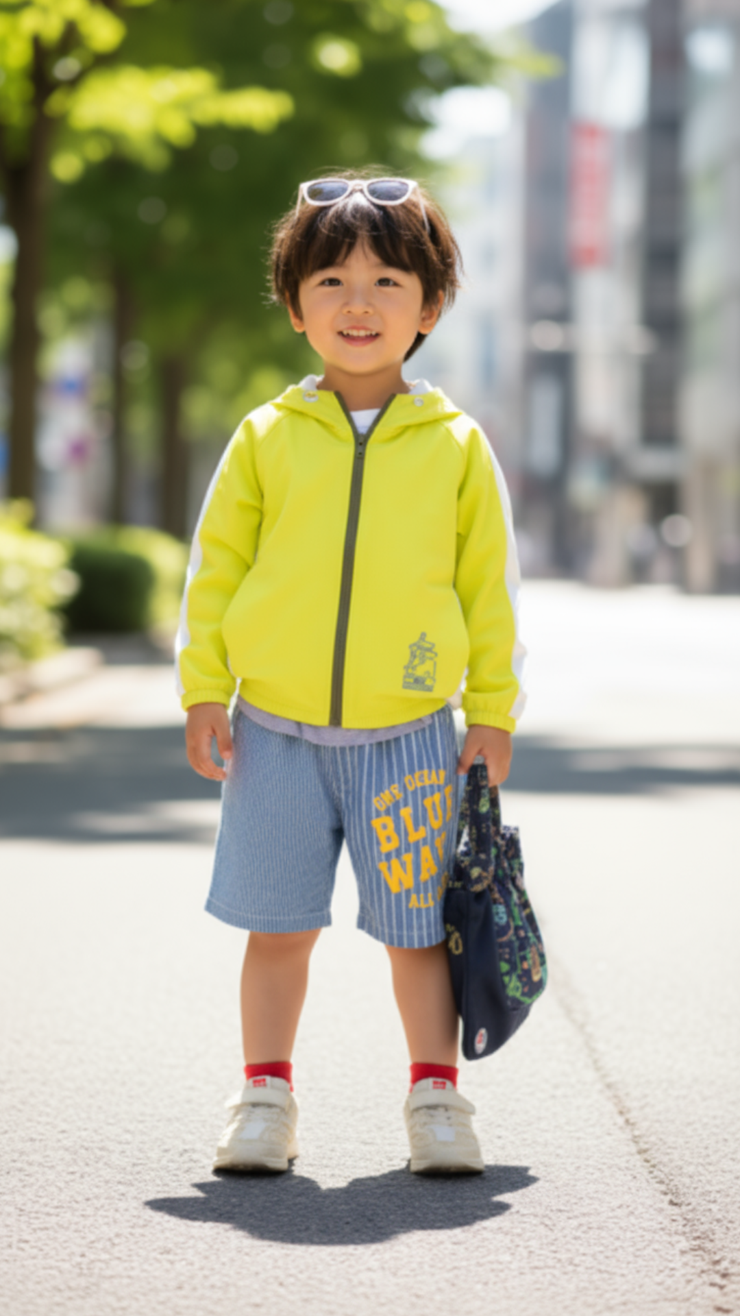 拼色束腳款風衣外套