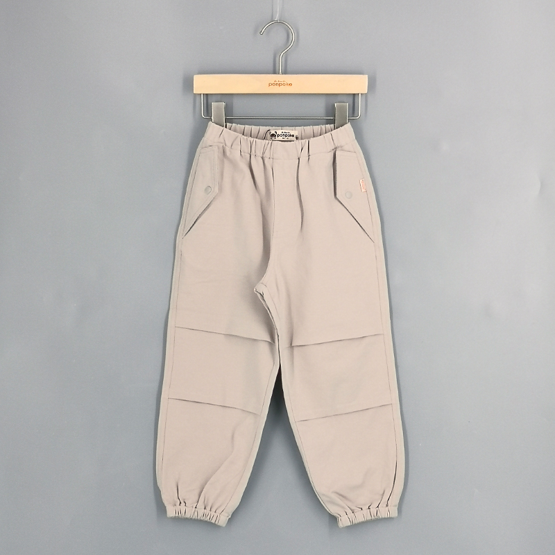 貓貓腳印布貼長褲