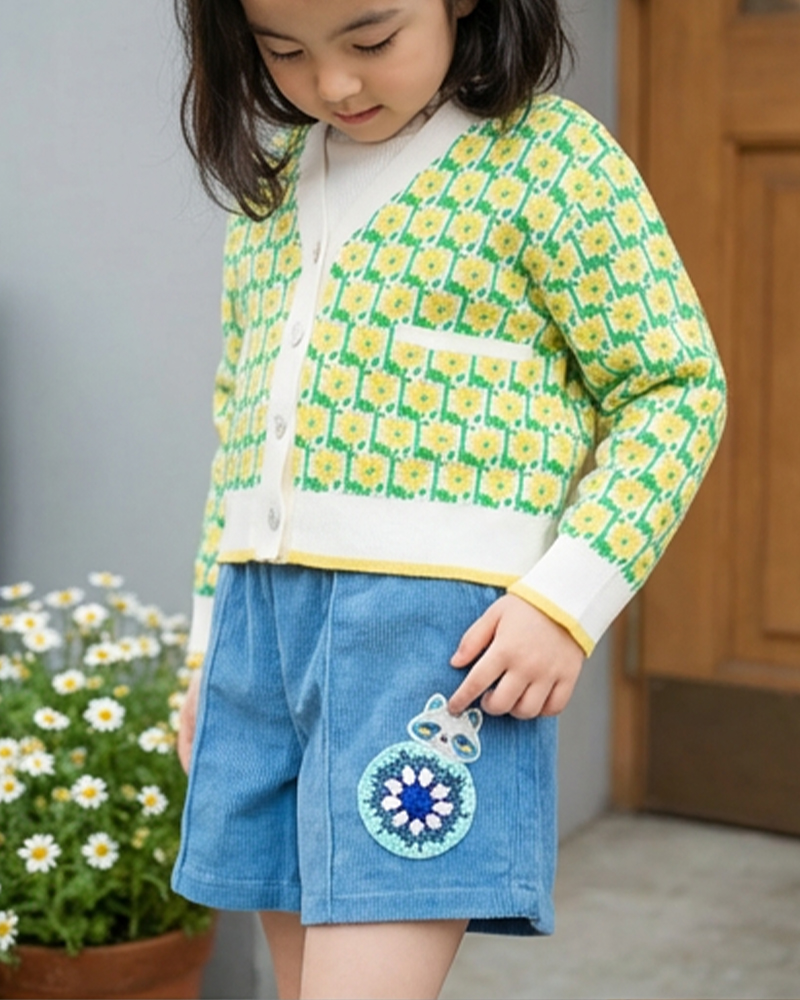 浣熊燈芯絨短褲