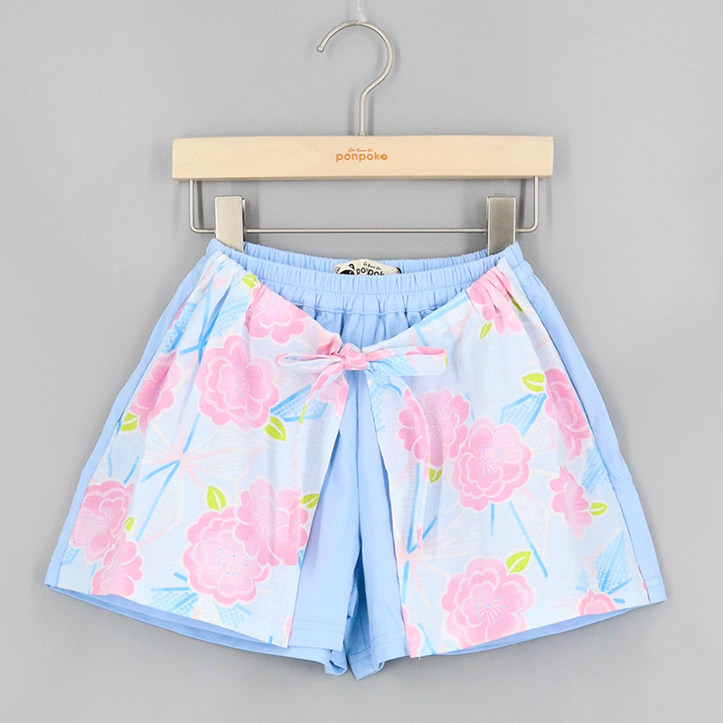 夏日祭典疊層短褲