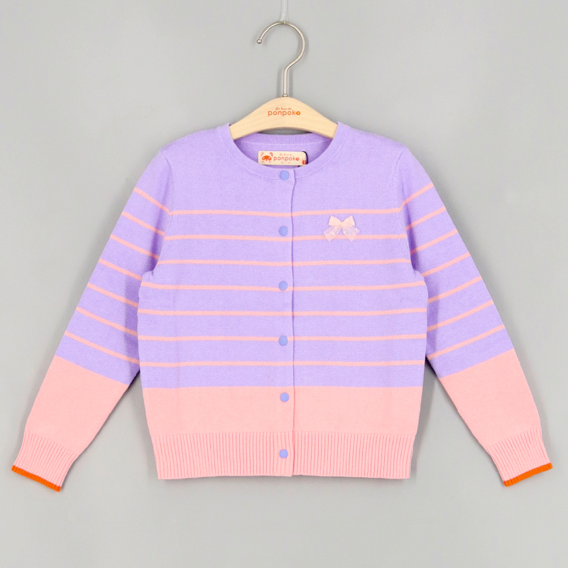 條紋蝴蝶結開胸衫